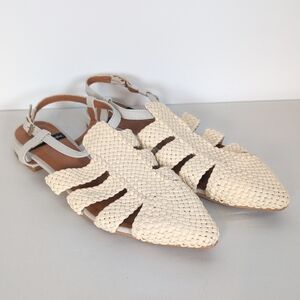 Angel Alarcon Braided Leather Flats